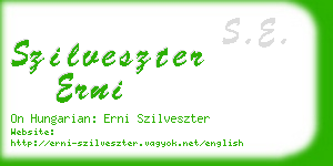 szilveszter erni business card